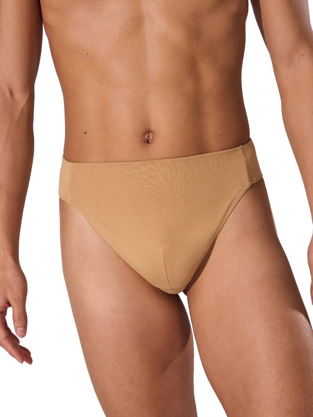 Capezio Reinforced Front Lined Thing Dance Belt Men’s Size L Beige N26